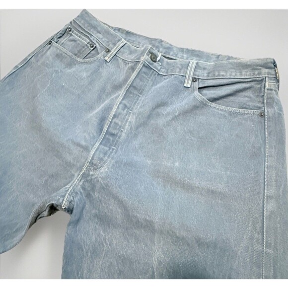 Levi’s 501 Men’s Jeans 42x32 (Fits 40/31) Stonewash Blue Straight Denim 09/2011 - Picture 2 of 16